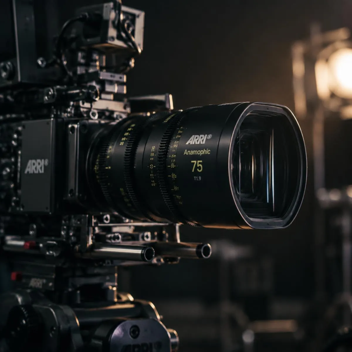 Cinema camera prepared for a professional brand video shoot